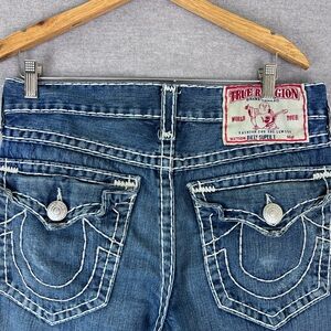 True Religion made USA Billy Super T Y2K Jeans Mens 33 actual 32 x 32